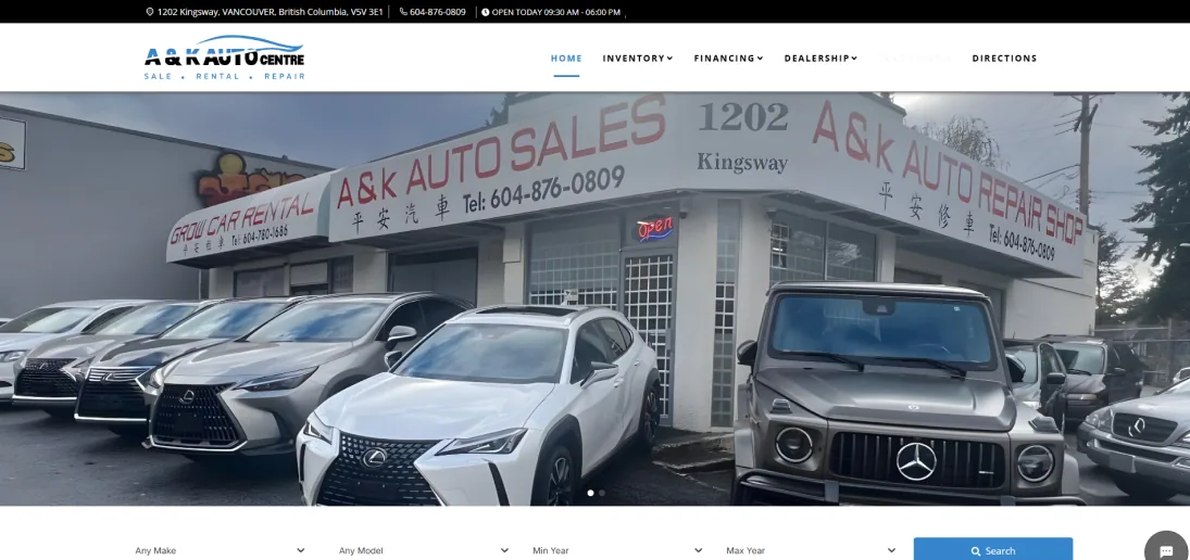 A&K Auto Centre — project artwork 2