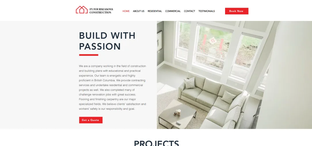 FY Fourseasons Construction Ltd — website and campaign presentation