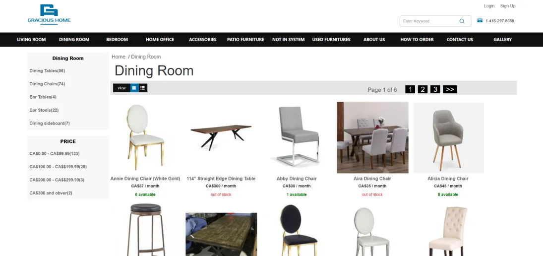 Gracious Furniture Ltd. (Gracious Home) — website and campaign presentation