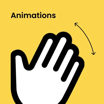Heymate waving hand brand animation artwork
