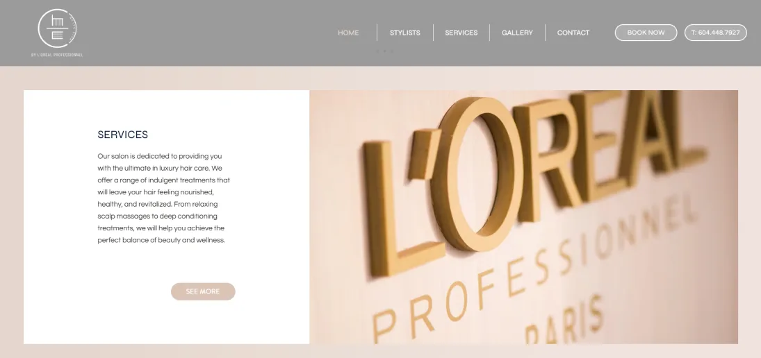 Hoc Hair Salon — website and campaign presentation