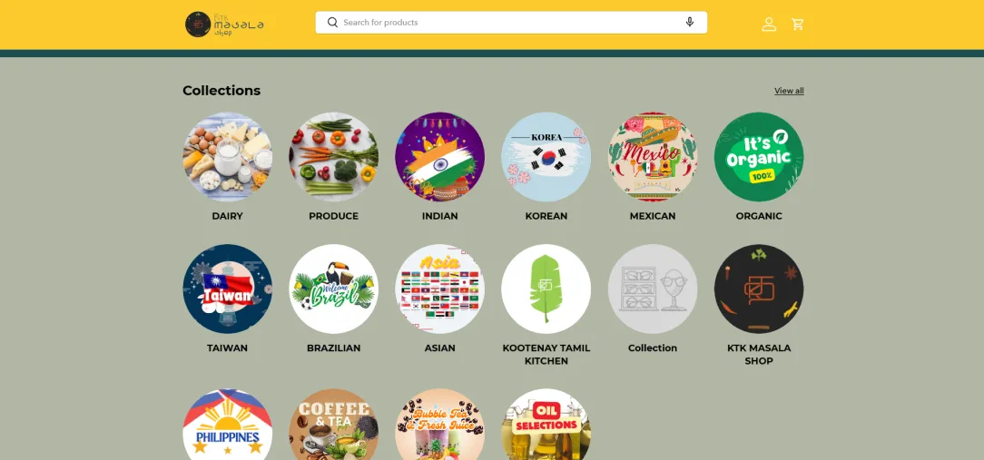 KTK Masala — digital experience
