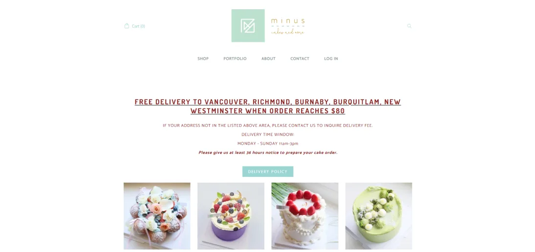Minus Holdings Group Ltd. (Minus Cake Boutique) — project showcase
