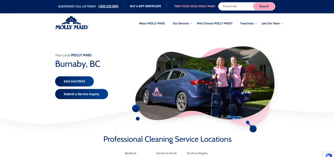 Brite Future Enterprises Crop. (Molly Maid) — project presentation