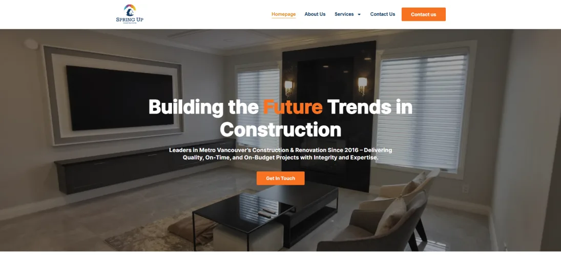 Spring Up Construction Ltd. — project showcase
