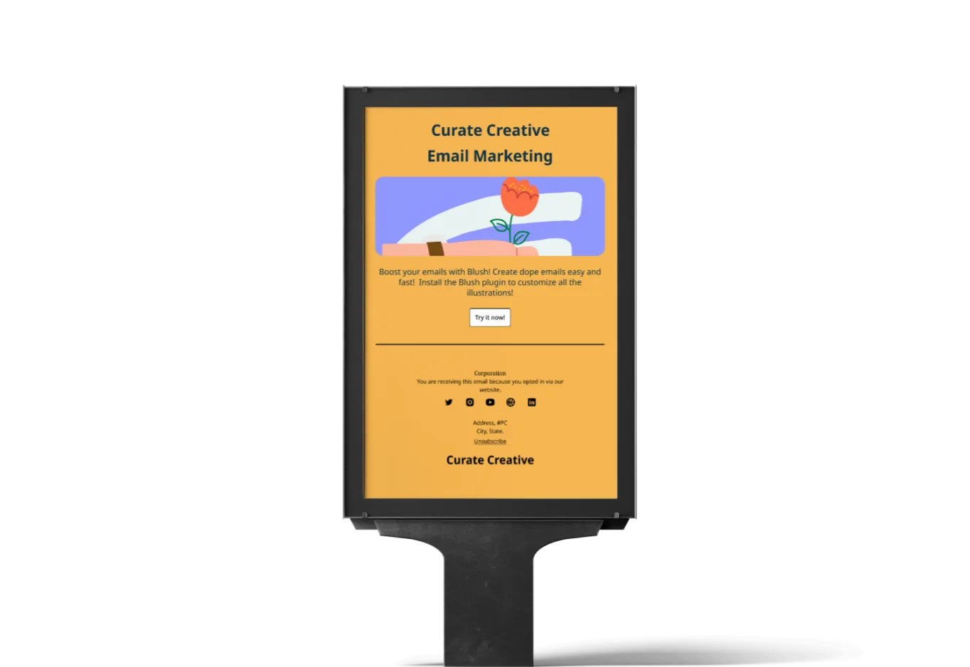 Email marketing artwork